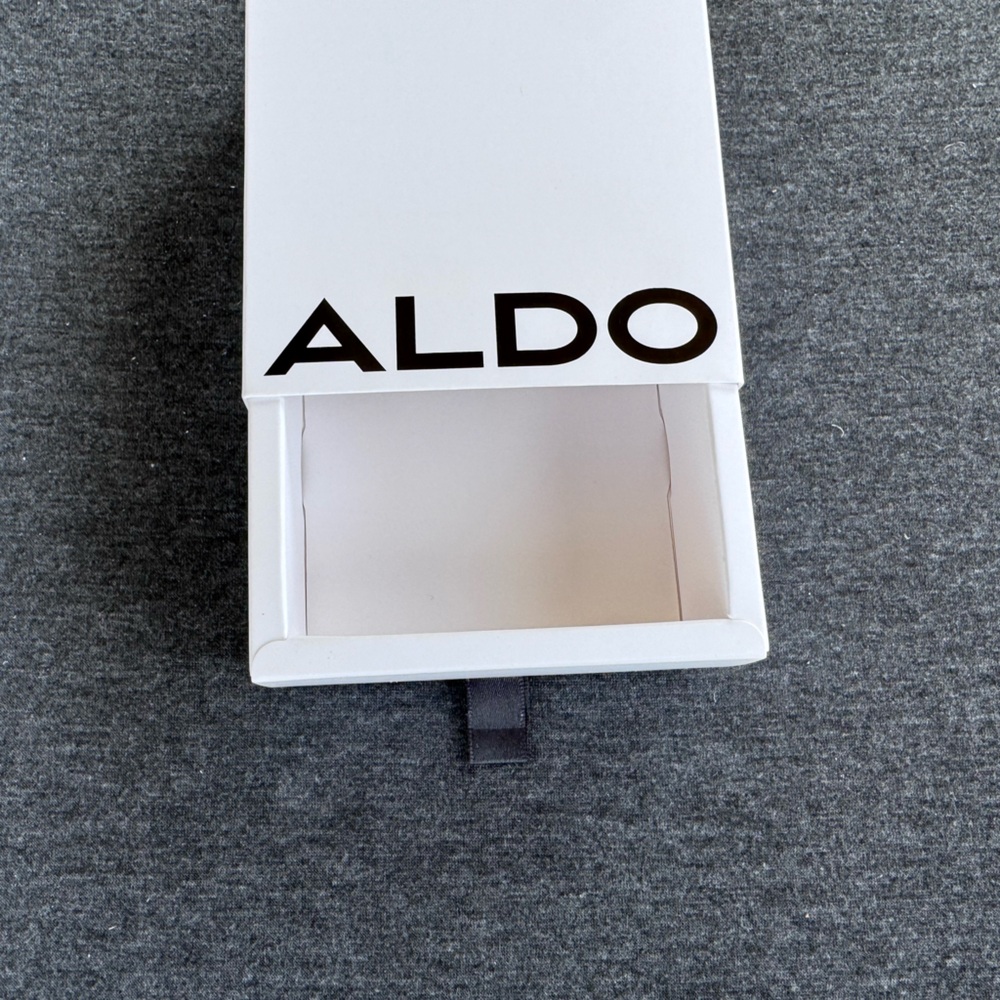 ALDO Empty Drawer Style Gift Box White Logo Accessory Jewelry Storage Box - Picture 2 of 5